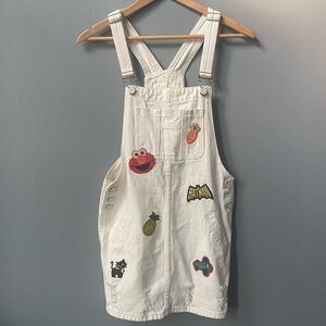 🌸Graphic Patched  Overalls🌸